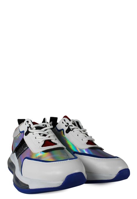 Zapatilla Base Transparente Plata-2