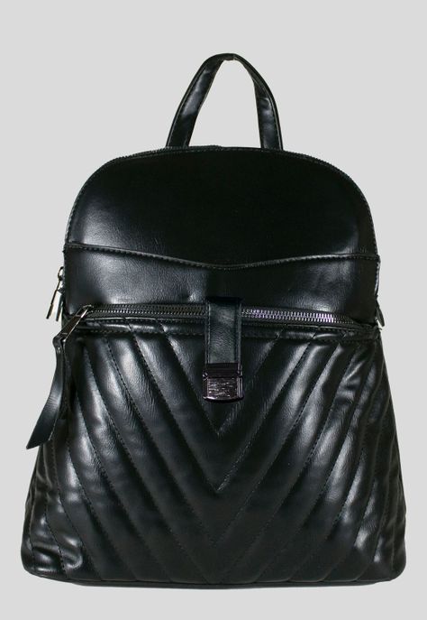 Mochila Bolsillo Acolchada Negro-0