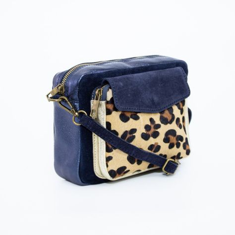 Bandolera Mailea reno bolsillo animal Azul-1