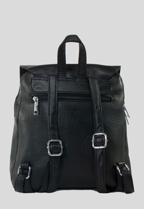 Mochila Pasador Metal Negro-2