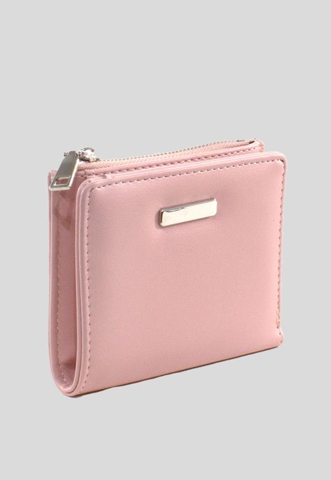 Billetera chica placa externa Rosado-1