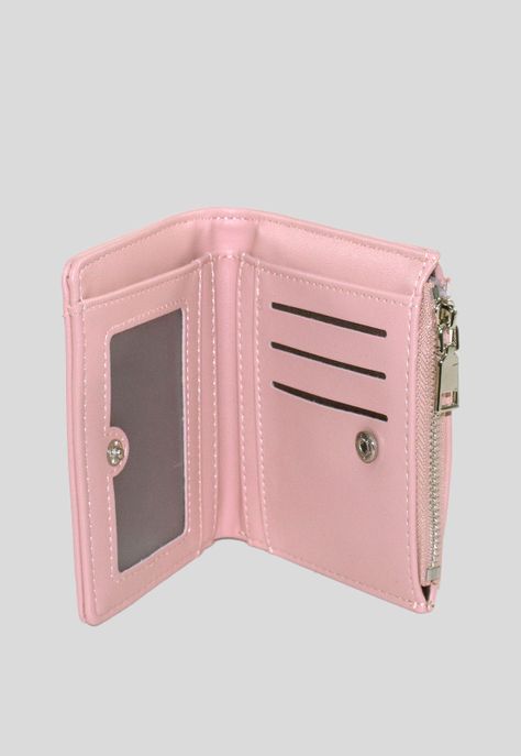 Billetera chica placa externa Rosado-3
