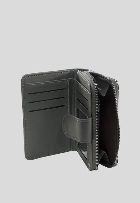 Billetera mediana franja piton Gris-3