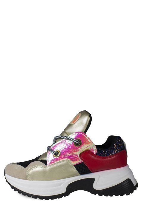 Zapatilla Talón Escarcha Rojo-0