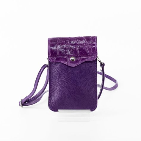 Portacelular Cuero Coco Mujer Morado Mailea-0
