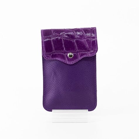 Portacelular Cuero Coco Mujer Morado Mailea-1