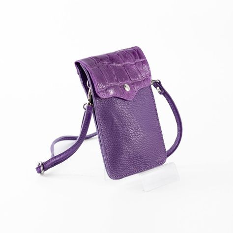 Portacelular Cuero Coco Mujer Morado Mailea-2