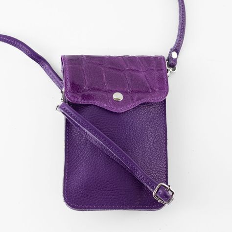 Portacelular Cuero Coco Mujer Morado Mailea-3