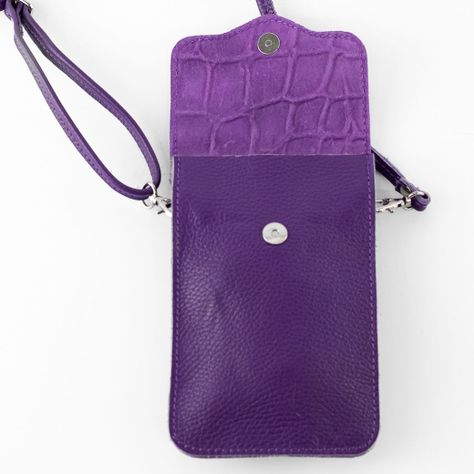Portacelular Cuero Coco Mujer Morado Mailea-4