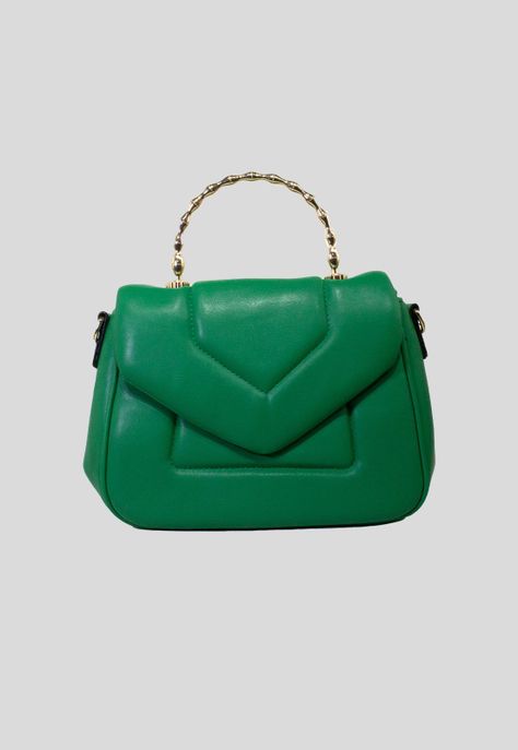 Cartera acolchada man. Metal Verde-0