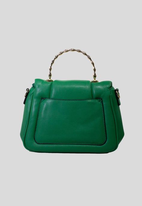 Cartera acolchada man. Metal Verde-2
