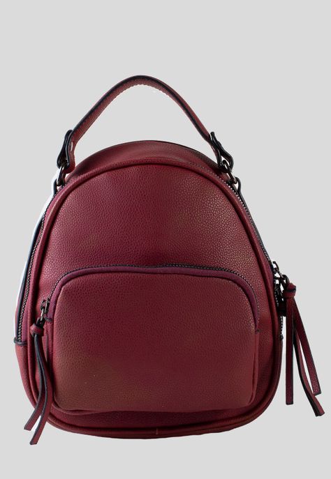 Mochila Bolsillo Externo Grande Rojo-0