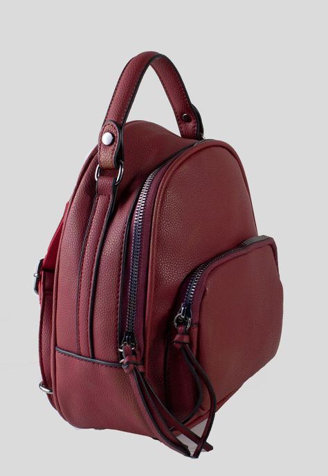 Mochila Bolsillo Externo Grande Rojo-1