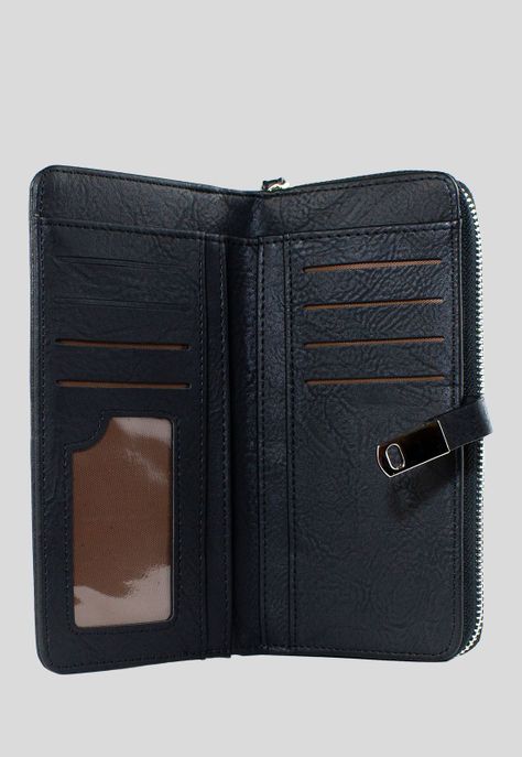 Billetera Grande Clip Negro-3