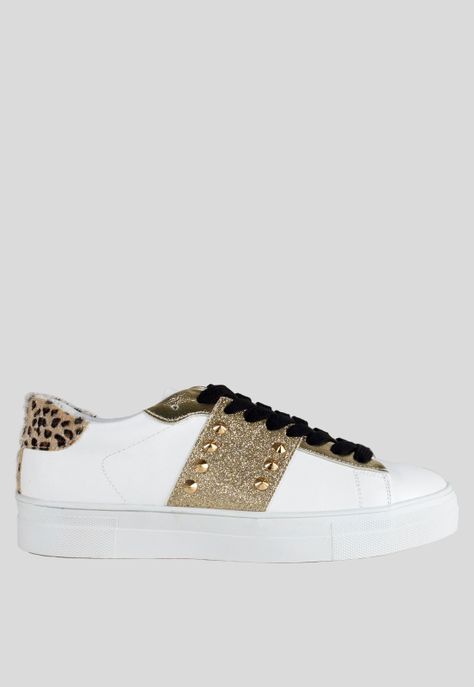 Zapatilla Franja Piramides Oro-0
