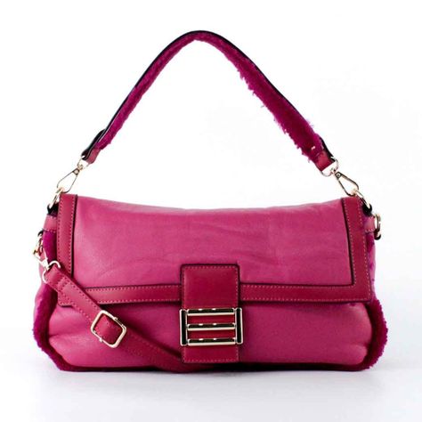 Cartera Ecocuero Alargada 746 Mujer Fucsia Mailea-0