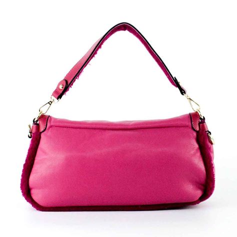 Cartera Ecocuero Alargada 746 Mujer Fucsia Mailea-2