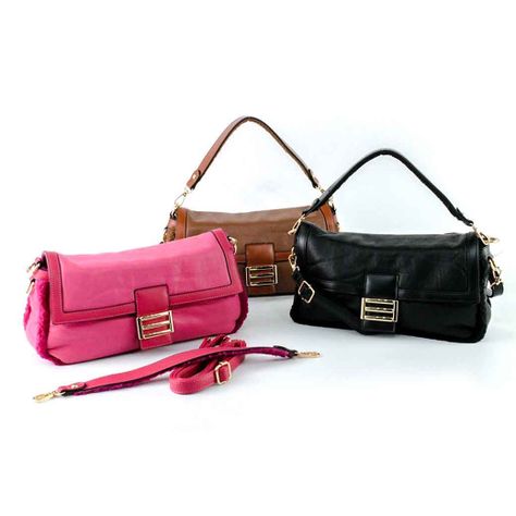 Cartera Ecocuero Alargada 746 Mujer Fucsia Mailea-4