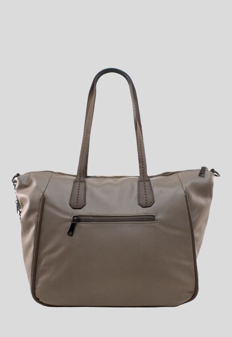 Cartera Grande Franjas Khaki-2