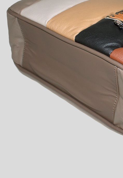Cartera Grande Franjas Khaki-4