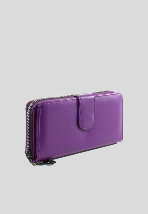 Billetera grande franja piton Morado-1
