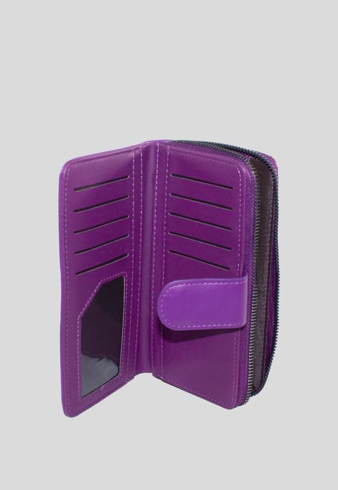 Billetera grande franja piton Morado-3