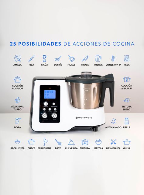 Robot de Cocina Kitchen Pro 2 L EasyWays-2