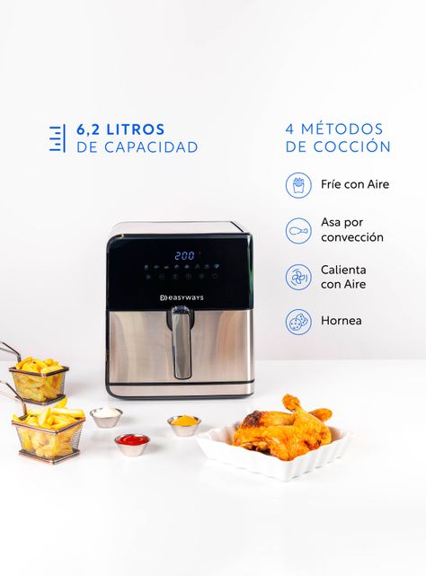 Freidora de Aire Air Fryer XL 6,2L EasyWays-1