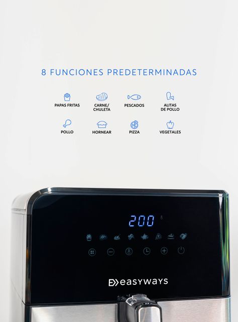 Freidora de Aire Air Fryer XL 6,2L EasyWays-3