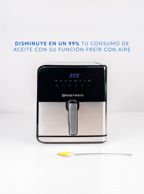 Freidora de Aire Air Fryer XL 6,2L EasyWays-5