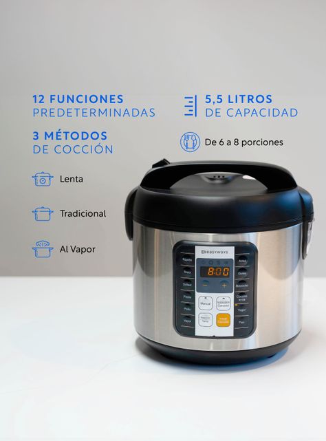 Olla de Cocción MultiCooker Pro 5,5 L EasyWays-1