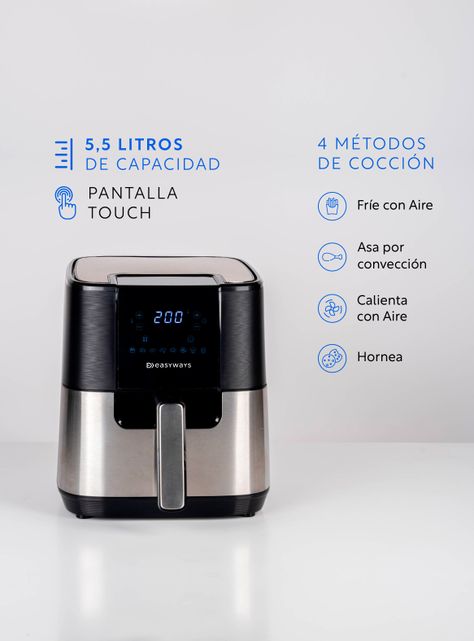 Freidora de aire Air Fryer Chic 5,5 L EasyWays-1