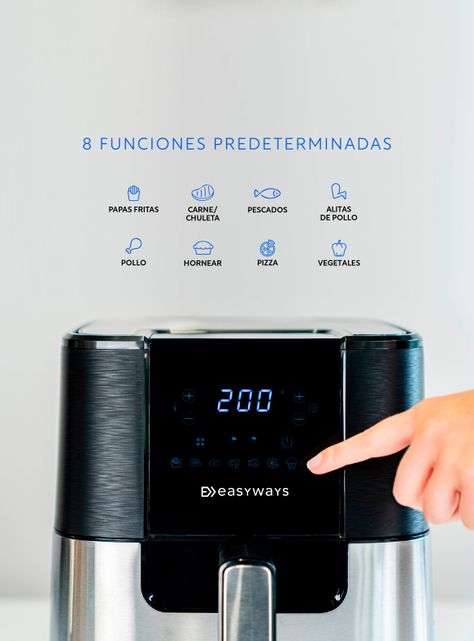 Freidora de aire Air Fryer Chic 5,5 L EasyWays-2