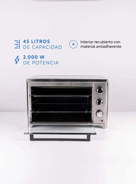 Horno eléctrico Oven Master 45 L + Convección y Spiedo-1