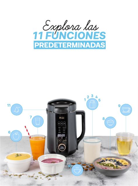 Máquina para Leches Vegetales, Sopas, Batidos y más Good Milk 1,3 Lt EasyWays-2