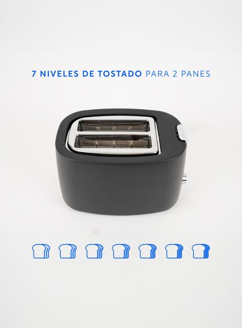 Tostador Toast Master 2 rebanadas Negro EasyWays-2