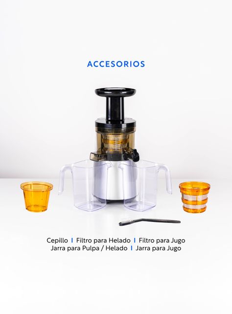 Prensadora de Jugo En Frío Slow Juicer Pro EasyWays-4