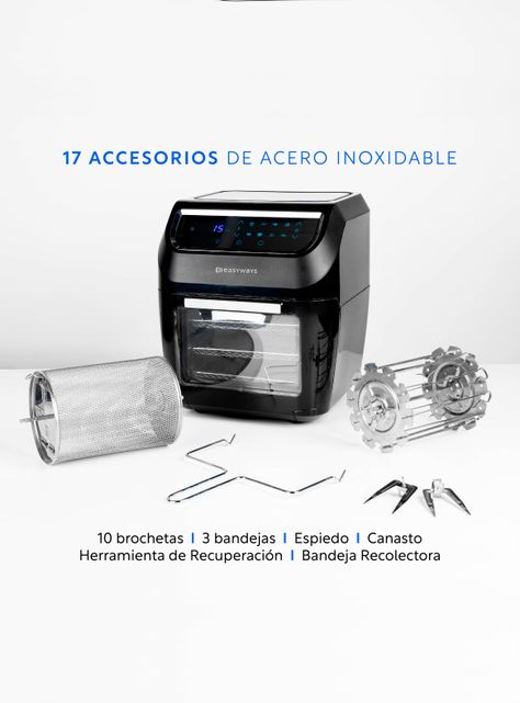 Freidora de Aire Air Fryer Plus 11.6 L EasyWays-6