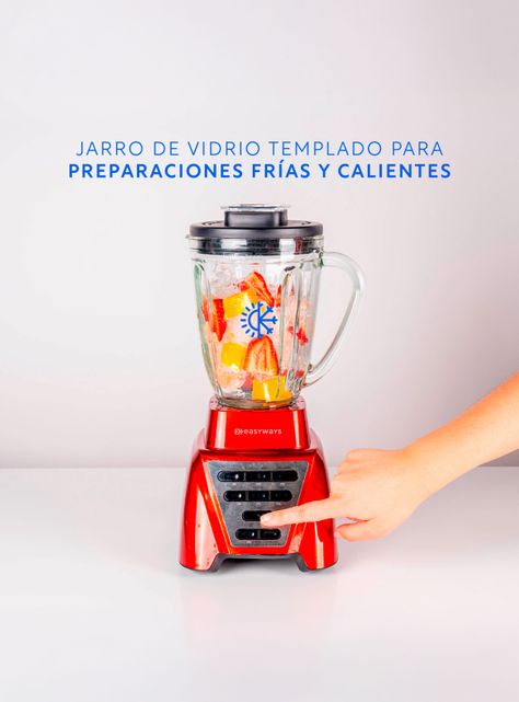Licuadora Ultra Roja Gran capacidad 2,2L + vaso to go EasyWays-2