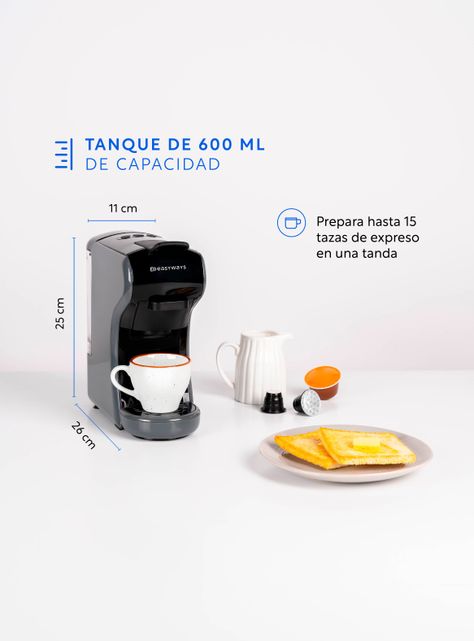 Cafetera Milano Coffee 3 en 1 Gris EasyWays-3