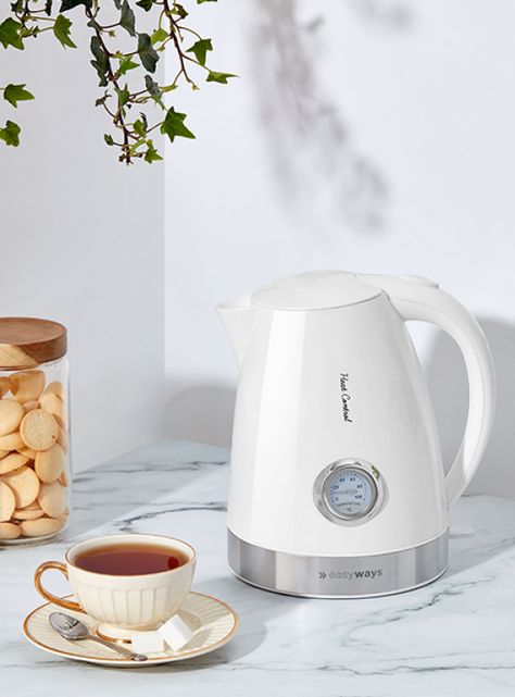 Hervidor Heat Control Blanco 1,7 L EasyWays-1