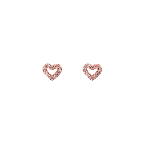 AROS AMOR BAÑADOS EN ORO ROSADO-0