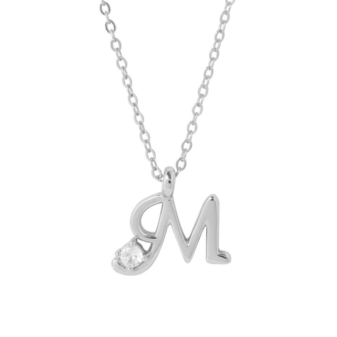 COLLAR INICIAL LUCKY PLATA M-0