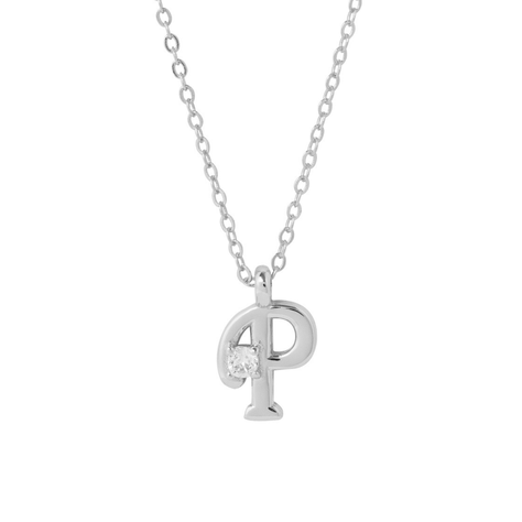 COLLAR INICIAL LUCKY PLATA P-0