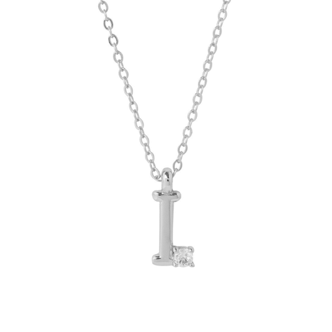 COLLAR INICIAL LUCKY PLATA I-0