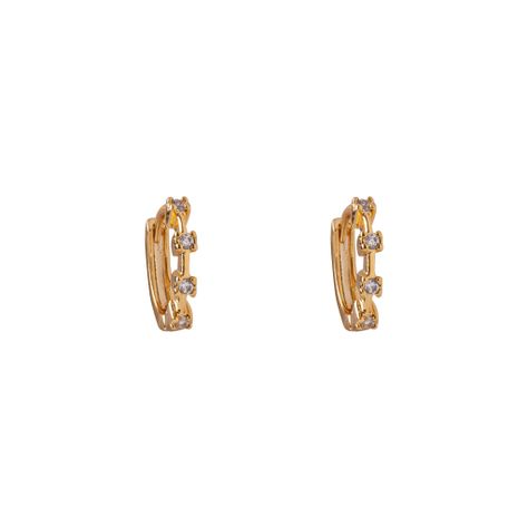 Argollas Klein Gold bañadas en Oro Hadara Joyas-0