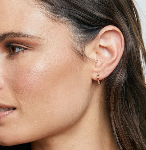 Argollas Klein Gold bañadas en Oro Hadara Joyas-1