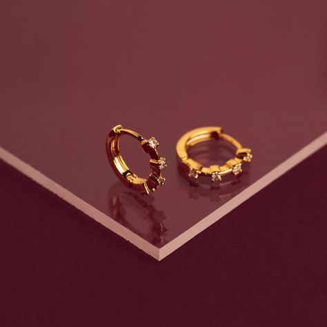 Argollas Klein Gold bañadas en Oro Hadara Joyas-2