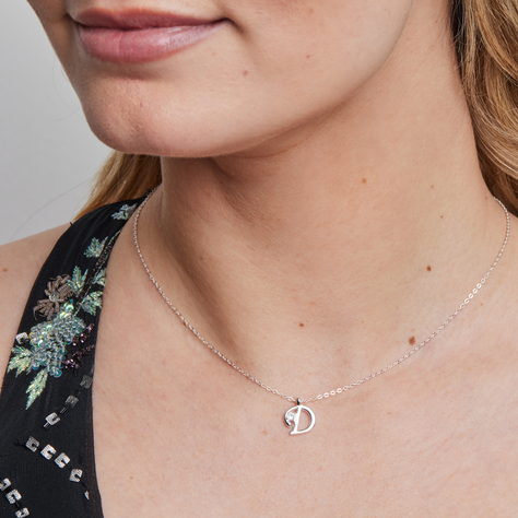 COLLAR INICIAL LUCKY PLATA J-1