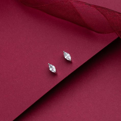 Aros Kira Bañados en Oro Blanco Hadara Joyas-1